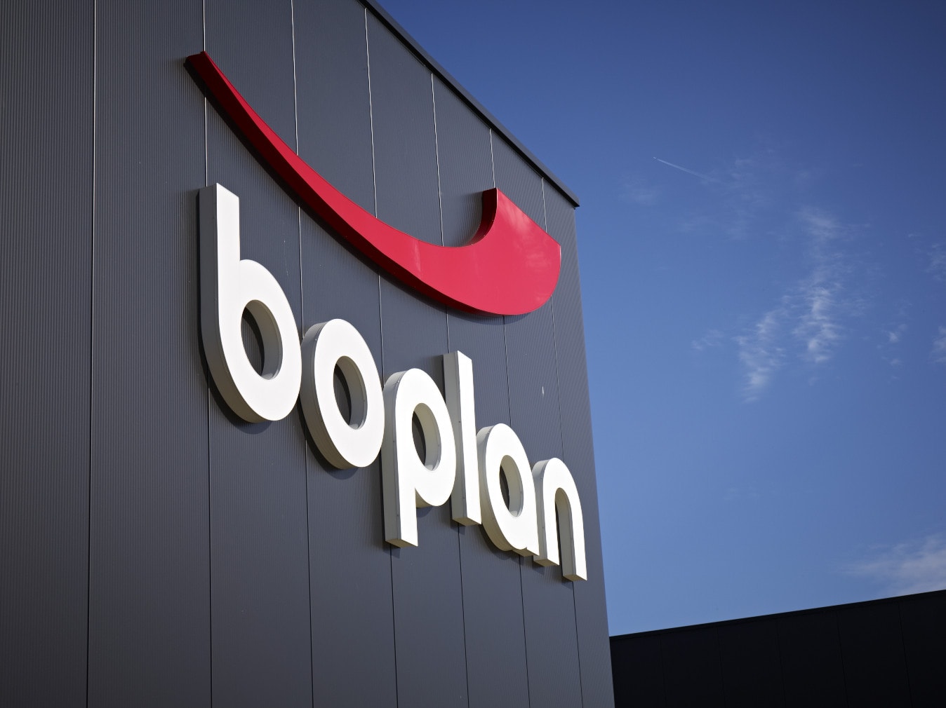 Boplan logo headquarters building