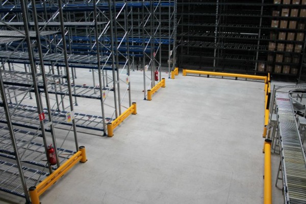 Boplan Safety Barriers installed in Warehouse